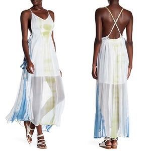 GYPSY 05 Tie Dye Tassel Dress In Asal Sea NWT M